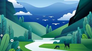 Пейзаж - жанр образотворчого мистецтва.