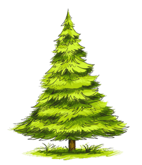 Клипарт#дерево#елка#clipart#elka# | Природа, Дерево, Рисование