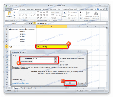 Фнкцій ВСД в Microsoft Excel