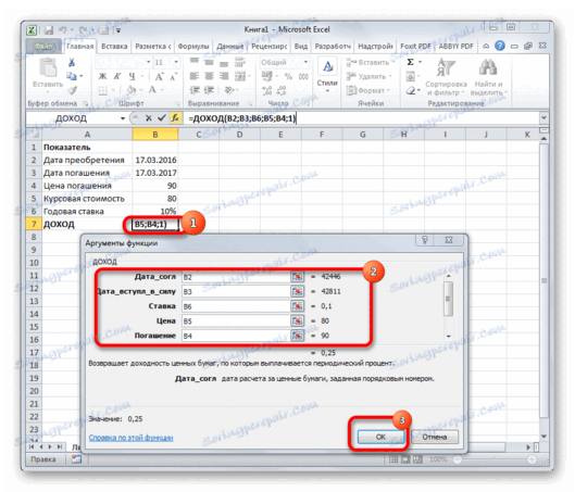 Функція ДОХІД в Microsoft Excel