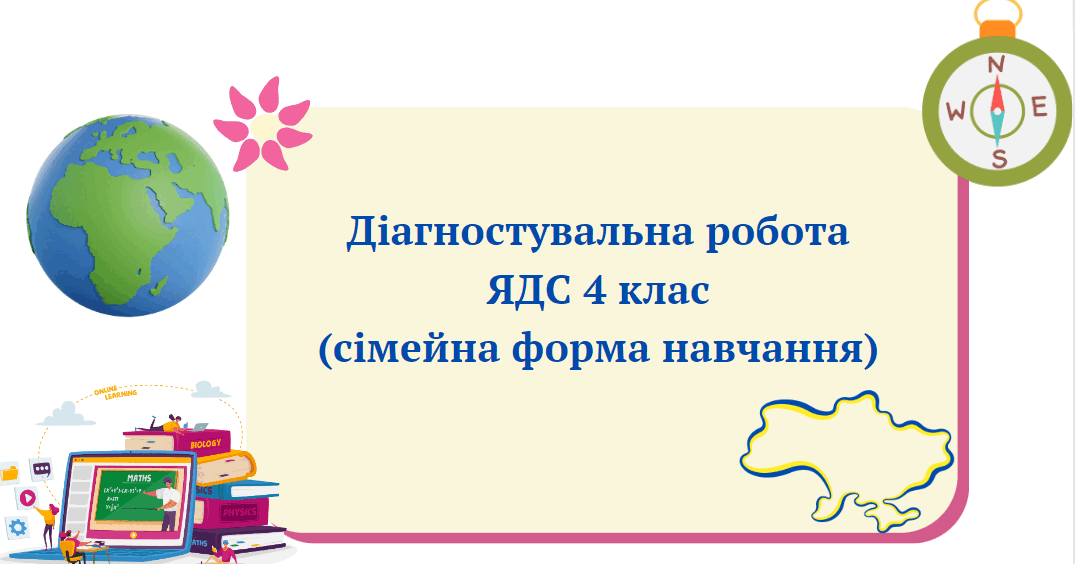 Діагностувальна робота з ЯДС 4 клас НУШ | Тест. Я досліджую світ