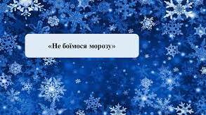 Не боїмося морозу
