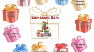 Оформлення вхідних дверей класної кімнати, дошки , фотозони побажаннями на Новий 2024 рік
