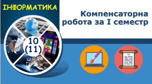 Компенсаторна  робота з інформатики за І семестр (11 клас)