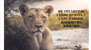 Презентація на тему "Як організми співіснують у середовищі. Паразити і хижаки" 6 кл НУШ