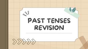 Past Tenses revision (Past Simple, Past Continuous, Past Perfect)