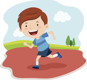 Boy Running Race Stock Illustration - Download Image Now - Running, Track Event, Child - iStock