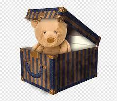 Bear Box Stuffed toy, box surprise bear, animals, gift Box, text Box png | PNGWing