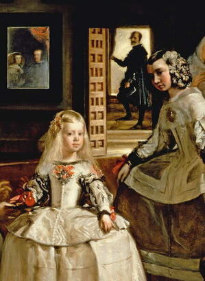 Las Meninas, detail of the Infanta Margarita and her maid, 1656 (oil on canvas) ǀ Репродукції відомих картин для Ваших стін