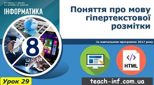 Поняття про мову HTML