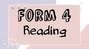 Form 4. Reading  I семестр