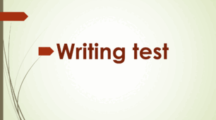 Контроль письма Writing Test I семестр 9 клас Карпюк