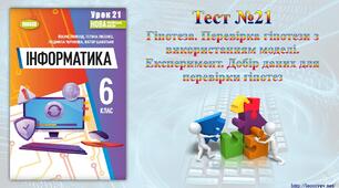 Гіпотеза. Перевірка гіпотези з використанням моделі. Експеримент. Добір даних для перевірки гіпотез
