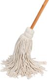 Amazon.com: Tidy Tools Large Wet Deck Cotton Mop with Solid Wood Handle (11 Oz, White) : Health & Household