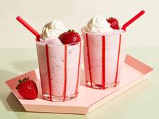 Fresh Strawberry Milkshake Recipe | Epicurious