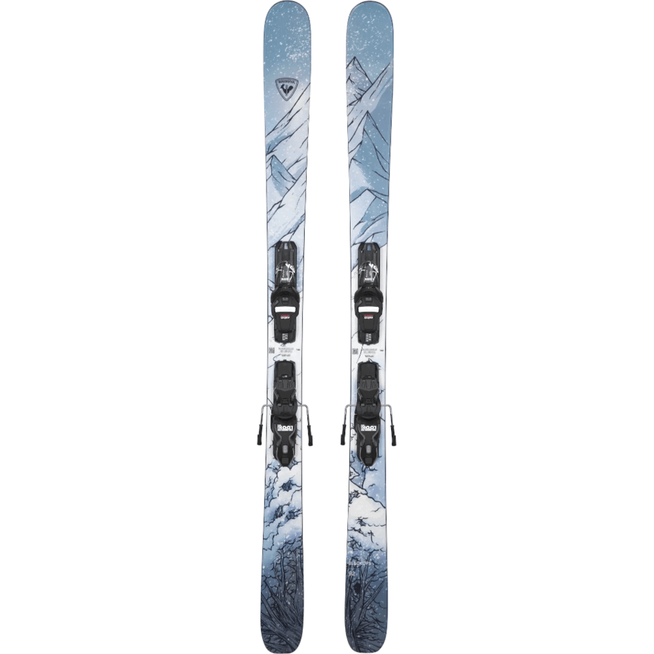 Rossignol Black Ops 92 136 cm Adult Short Skis Ski Bindings