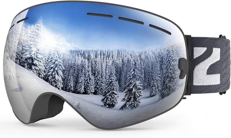 Amazon.com : ZIONOR X Ski Snowboard Snow Goggles OTG Design for Men & Women with Spherical Detachable Lens UV Protection Anti-Fog : Sports & Outdoors