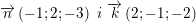 \small \overrightarrow{n}\left( -1;2;-3 \right)\text{ }i\text{ }\overrightarrow{k}\left( 2;-1;-2 \right)