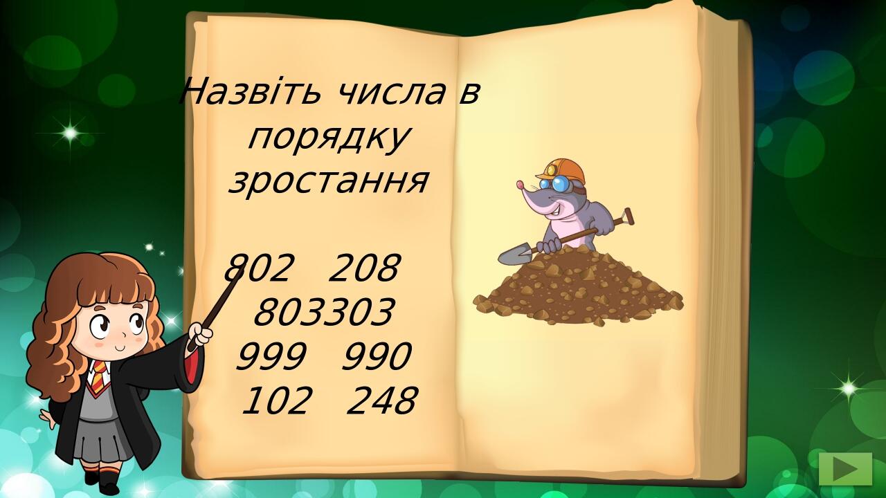 Назвіть числа в порядку зростання 208 303 999 990 102 248