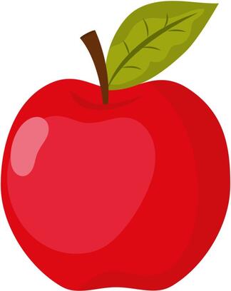 KD red apple Sticker Poster|Kids learnig Paper Print - Educational posters in India - Buy art, film, design, movie, music, nature and educational paintings/wallpapers at Flipkart.com