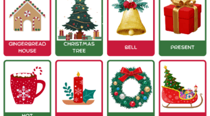 Flashcards "Christmas". Флешкартки "Різдво"