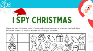 Картка - I spy "Christmas".