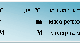  Кількість речовини. Моль – одиниця кількості речовини. Стала Авогадро