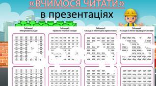 ВСІ "ТАБЛИЦІ ЧИТАННЯ СКЛАДІВ"  - "Вчимося читати"