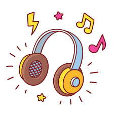Cartoon Headhpones Playing Music Stock Illustration - Download Image Now - Headphones, Music, Musical Note - iStock
