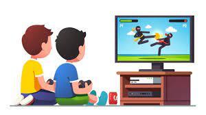 5,000+ Kids Playing Video Games Stock Illustrations, Royalty-Free Vector Graphics & Clip Art - iStock | Kids playing video games laptop, Young kids playing video games, Kids playing video games at home