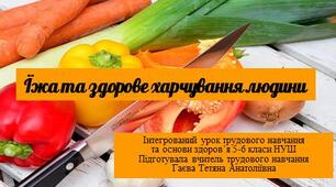 Інтегрований урок трудового навчання  та основи здоров’я 5-6 класи НУШ