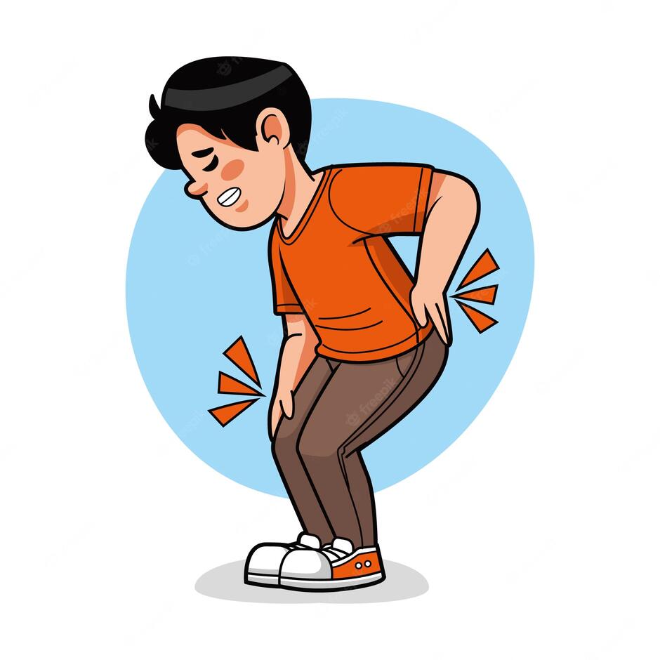 Free Vector | Hand drawn pain cartoon illustration