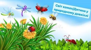 Інтегроване заняття (розвиток мовлення + аплікація) для дітей 4-5 років "Світ комах. За сладовою творча особистість