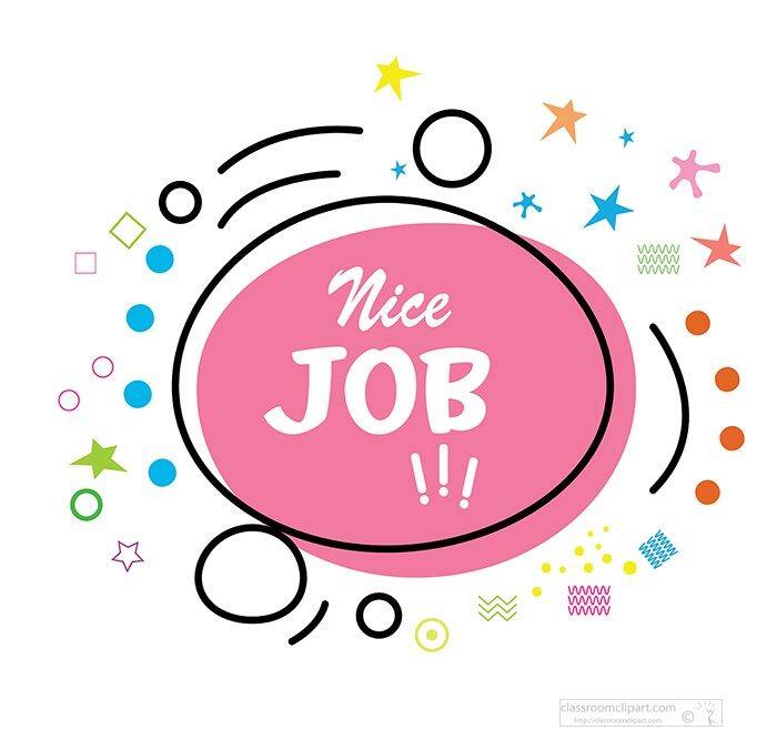 Motivational Clipart - nice-job-design-illustration-clipart | Illustration design, Clip art, Illustration