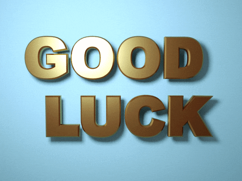 Text Good Luck Gif By Gaming GIF - Find & Share on GIPHY | Good luck gif, Giphy, Good luck