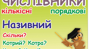 Оформлення класної кімнати. Таблиця "Відмінювання числівників"