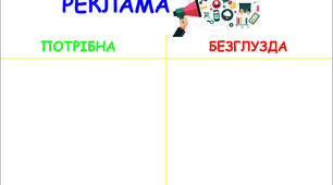 Шаблон "Порівнюємо медіа-тектст" у вигляді Т-схеми (для уроків ЯДС)