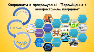 Координати в програмуванні. Переміщення з використанням координат (інформатика за підручником Біос 6 клас)