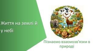 Тест з уроку Пізнаємо природу для 6 класу на тему «Життя на землі й у небі»