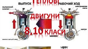 Методичні рекомендації щодо застосування на уроках фізики дидактичної гри ''Заповни пропуски''. ККД теплових двигунів. 8,10 класи.