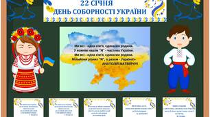 Набір для оформлення дошки до Дня Соборності України