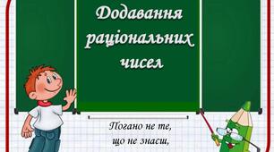  Додавання раціональних чисел